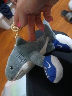 🚨Nike Blue & Gray Shark Plush Keychain🚨